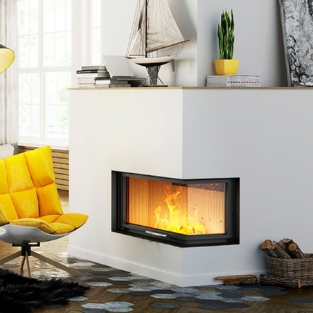 Chimenea de Guillotina ALBERO 19kw abierto lateral AL19RG.H